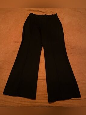 Quince Black Boot-Cut Dress Pants